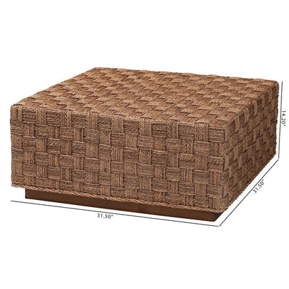 bali & pari Karina Bohemian Natural Seagrass Coffee Table