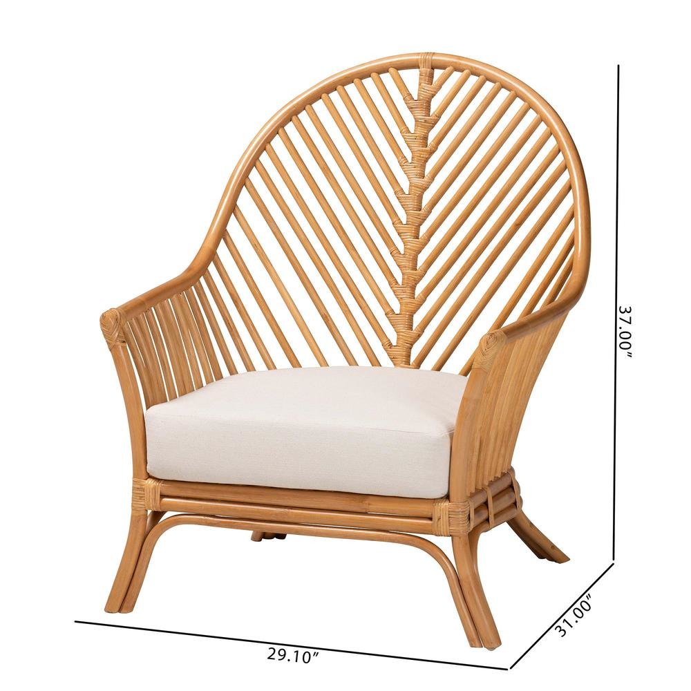 Lisabon Bohemian Light Honey Rattan Arm Chair