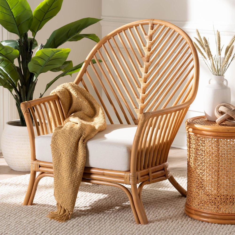 Lisabon Bohemian Light Honey Rattan Arm Chair
