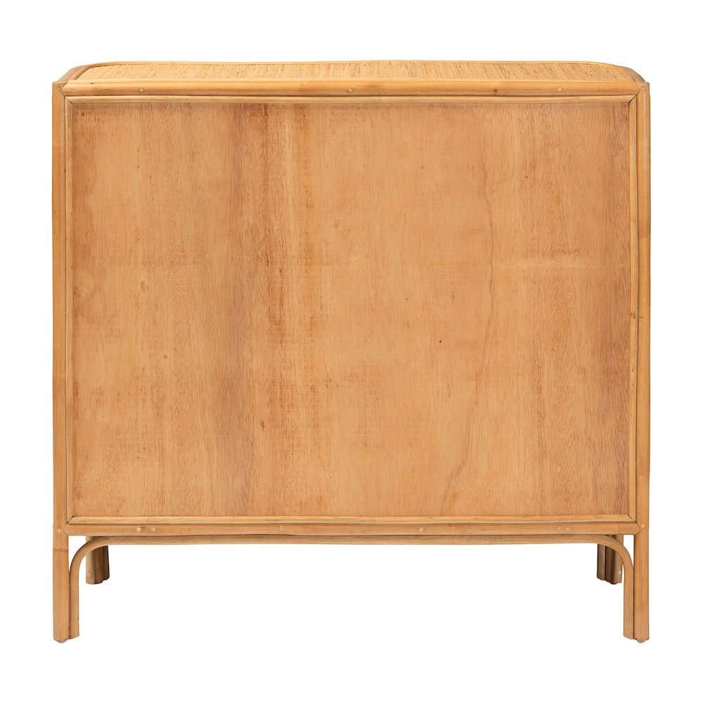 Radenza Bohemian Light Honey Rattan 3-Drawer Storage Cabinet