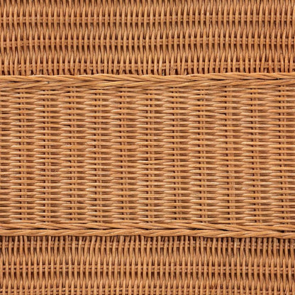 Minahasa Bohemian Light Honey Braided Rattan Side Table