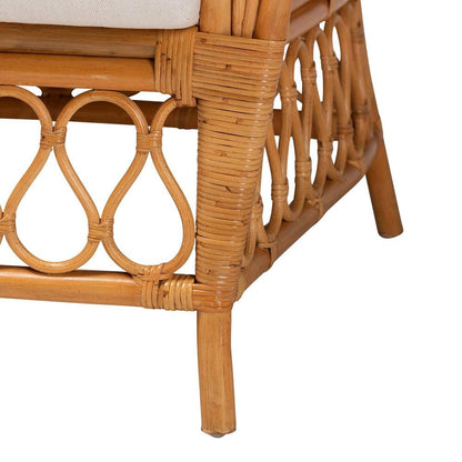 Reina Bohemian Light Honey Rattan Arm Chair