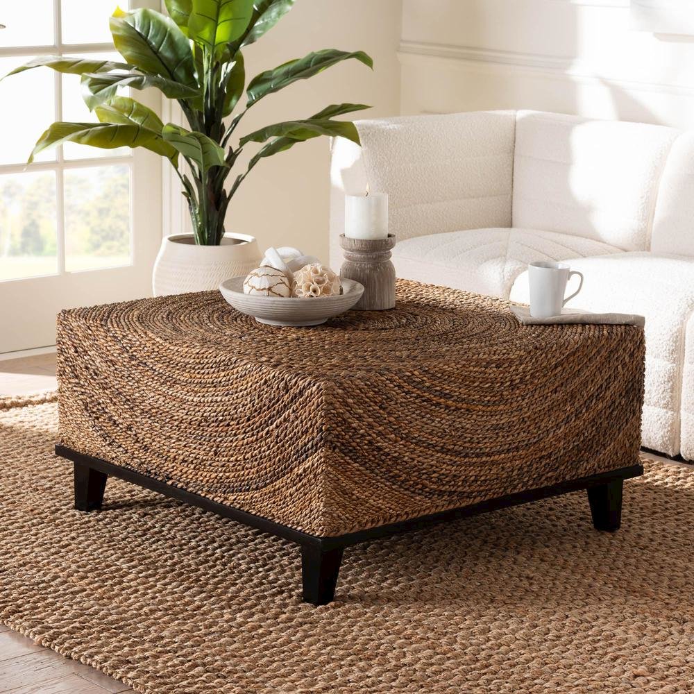 Verino Bohemian Natural Seagrass Coffee Table
