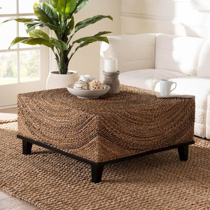 Verino Bohemian Natural Seagrass Coffee Table