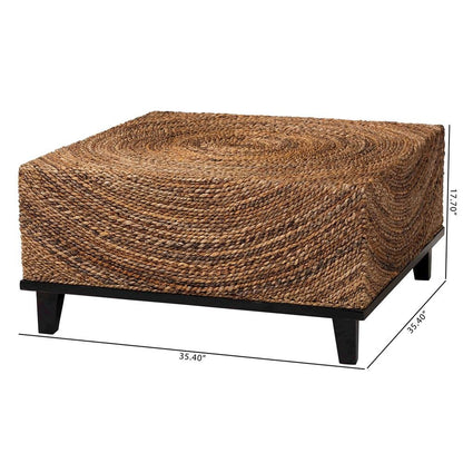 Verino Bohemian Natural Seagrass Coffee Table