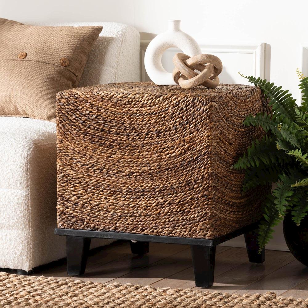 Verino Bohemian Natural Seagrass End Table
