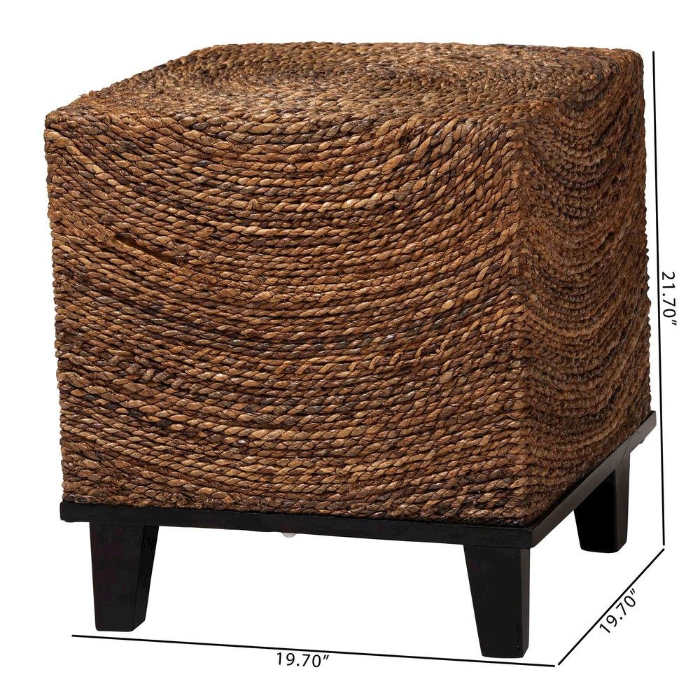 Verino Bohemian Natural Seagrass End Table