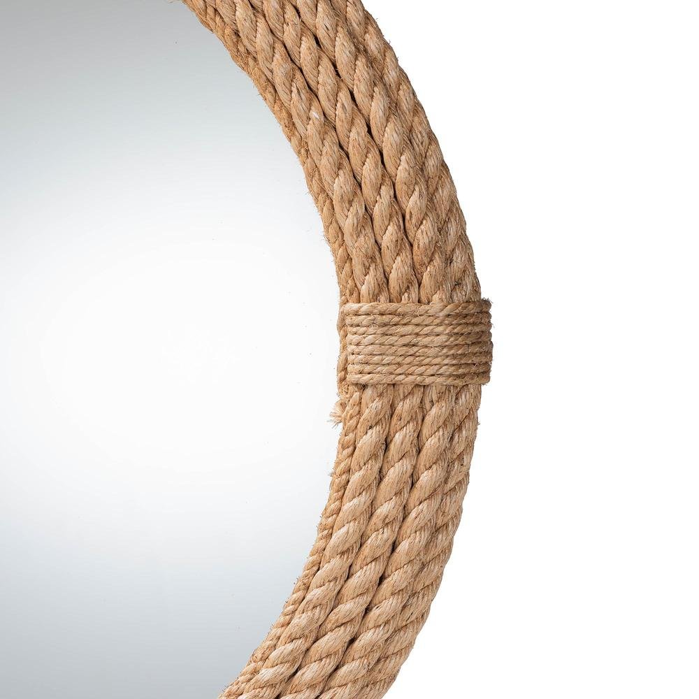 Manila Bohemian Woven Rope Accent Wall Mirror