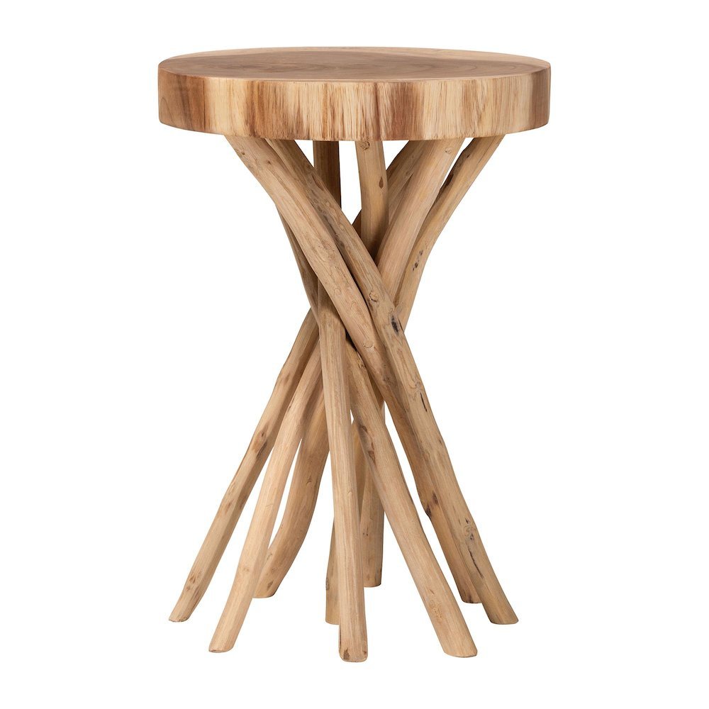 Liberte Natural Teak Wood End Table