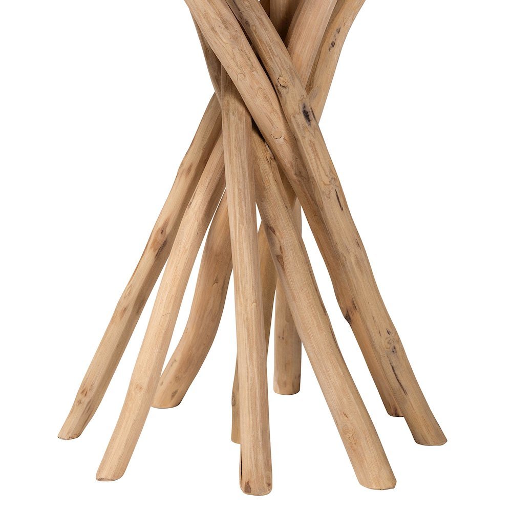 Liberte Natural Teak Wood End Table