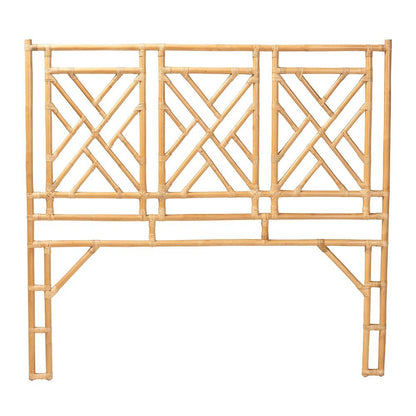 Karavo Bohemian Natural Rattan Queen Size Standalone Headboard