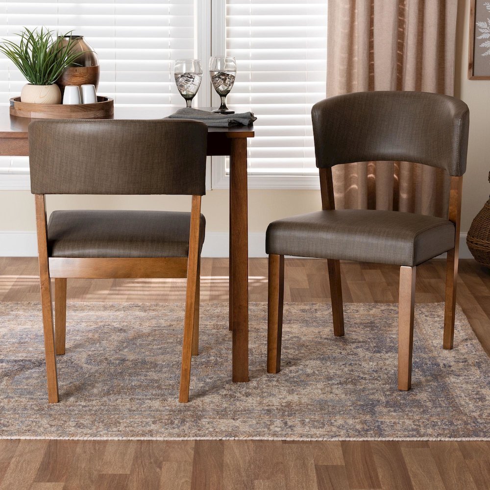 Leather Dining Chairs (Set of 2)
