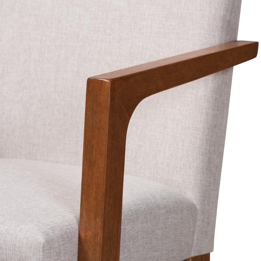 Walnut Brown Finished Wood 7-Piece Dining Set