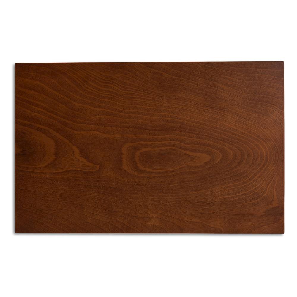 Walnut Brown Finished Wood 5-Piece Dining Set
