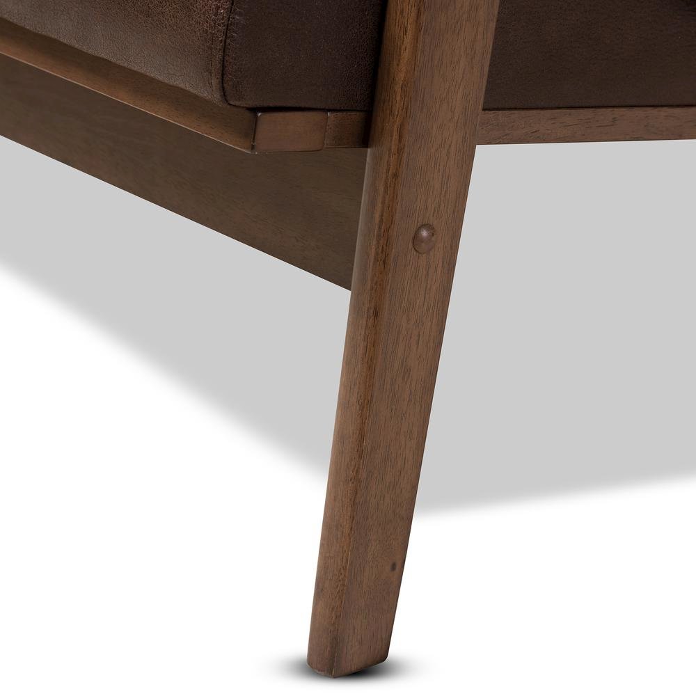 Leather 2-Seater Loveseat