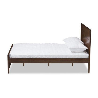 Catalina Modern Classic Mission Style Brown-Finished Wood Full Platform Bed
