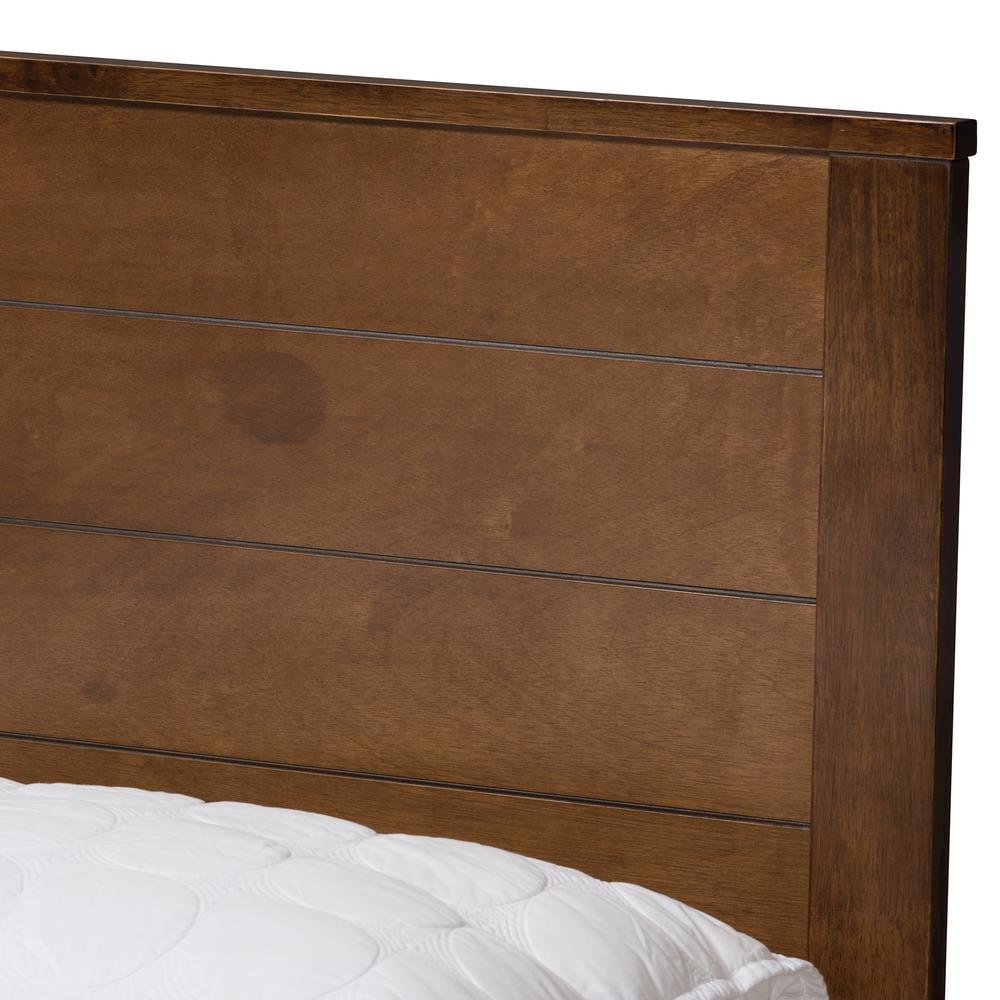 Catalina Modern Classic Mission Style Brown-Finished Wood Full Platform Bed