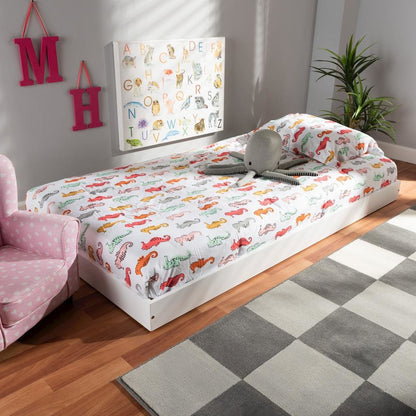 Baxton Studio Payton Modern and Contemporary White-Finished Twin Trundle