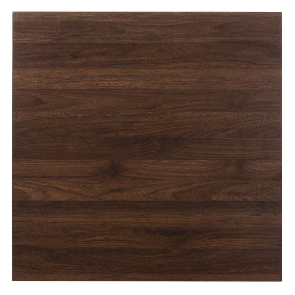 Baxton Studio Lovy Modern and Contemporary Walnut-Finished 5-Piece Dining Set