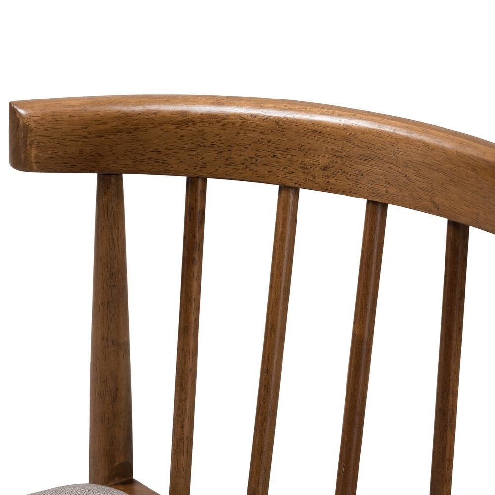 Wyatt Mid-Century Modern Walnut Wood Dining Chair (Set of 2)