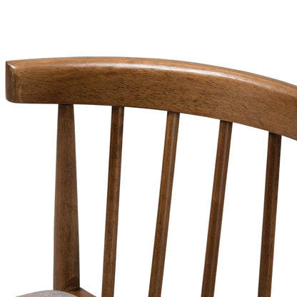 Wyatt Mid-Century Modern Walnut Wood Dining Chair (Set of 2)