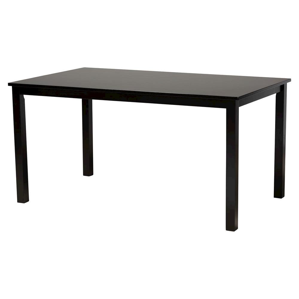 Sylvia Modern Grey Fabric and Dark Brown Finished Wood 7-Piece Dining Set