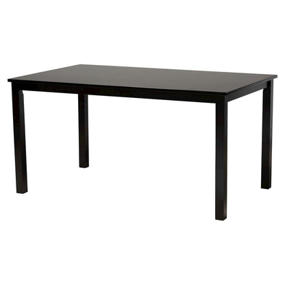Sylvia Modern Grey Fabric and Dark Brown Finished Wood 7-Piece Dining Set