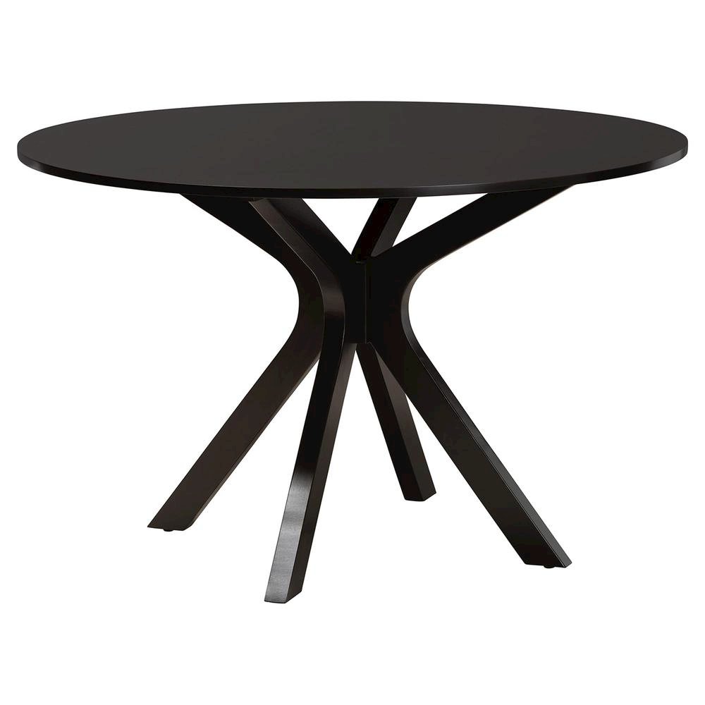 Luise Modern Grey Fabric and Dark Brown Finished Wood 7-Piece Dining Set