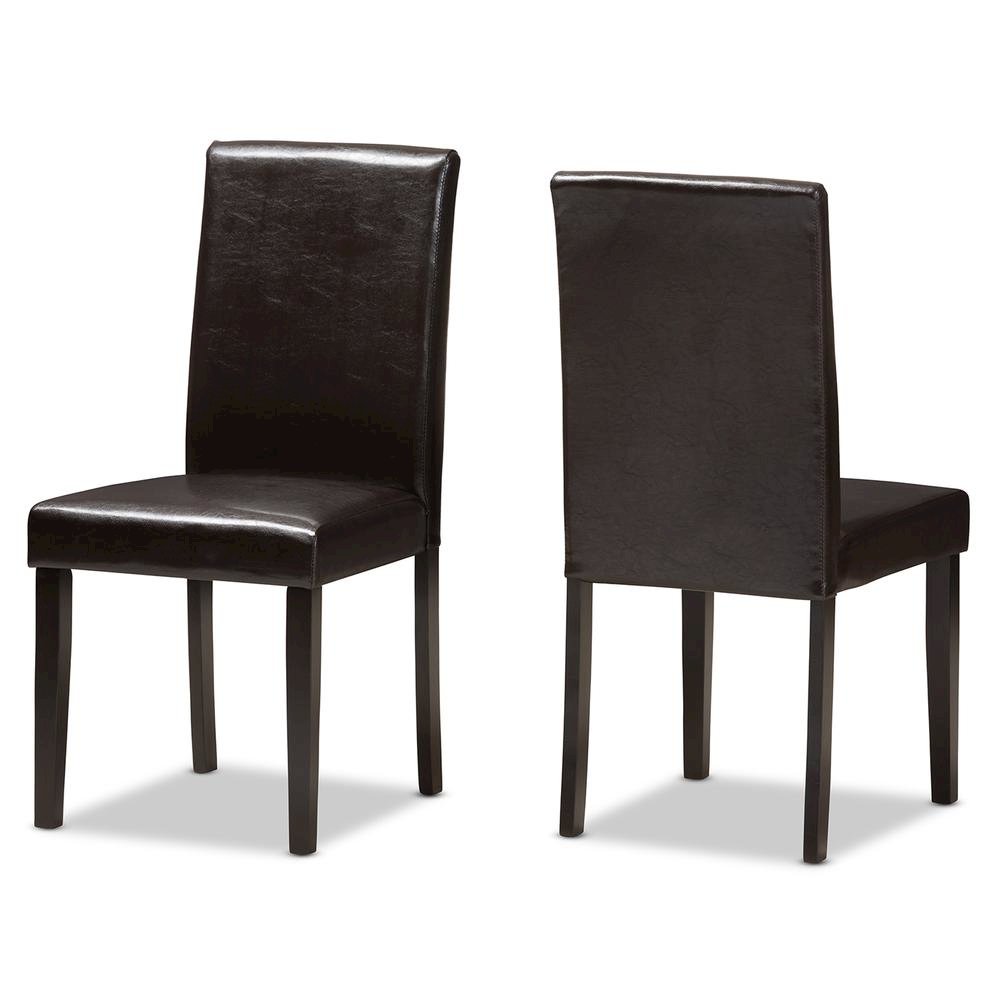 Leather Upholstered Dining Chair (Set of 2)
