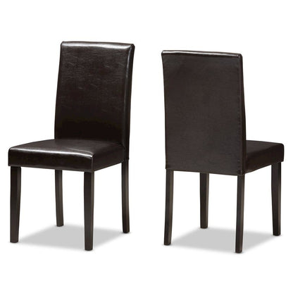 Leather Upholstered Dining Chair (Set of 2)