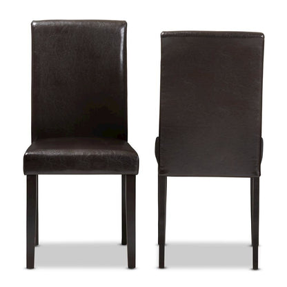Leather Upholstered Dining Chair (Set of 2)