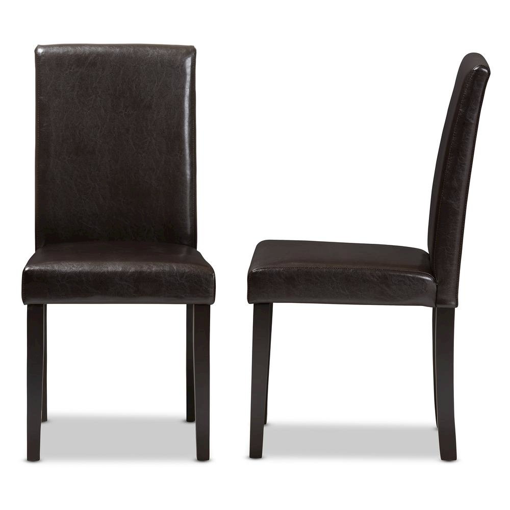 Leather Upholstered Dining Chair (Set of 2)