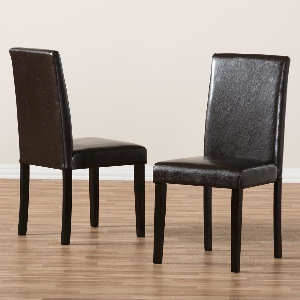 Leather Upholstered Dining Chair (Set of 2)