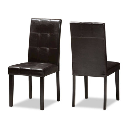 Leather Upholstered Dining Chair (Set of 2)
