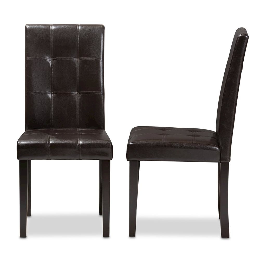 Leather Upholstered Dining Chair (Set of 2)