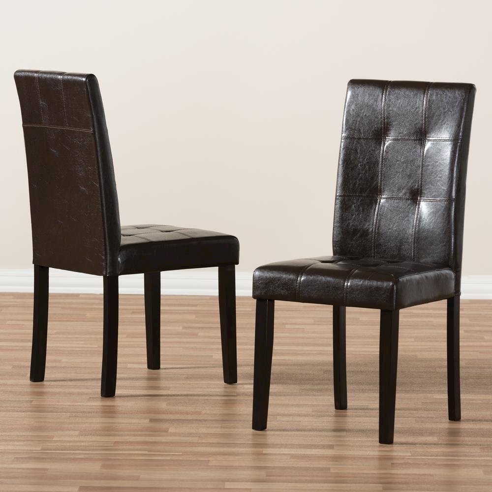 Leather Upholstered Dining Chair (Set of 2)