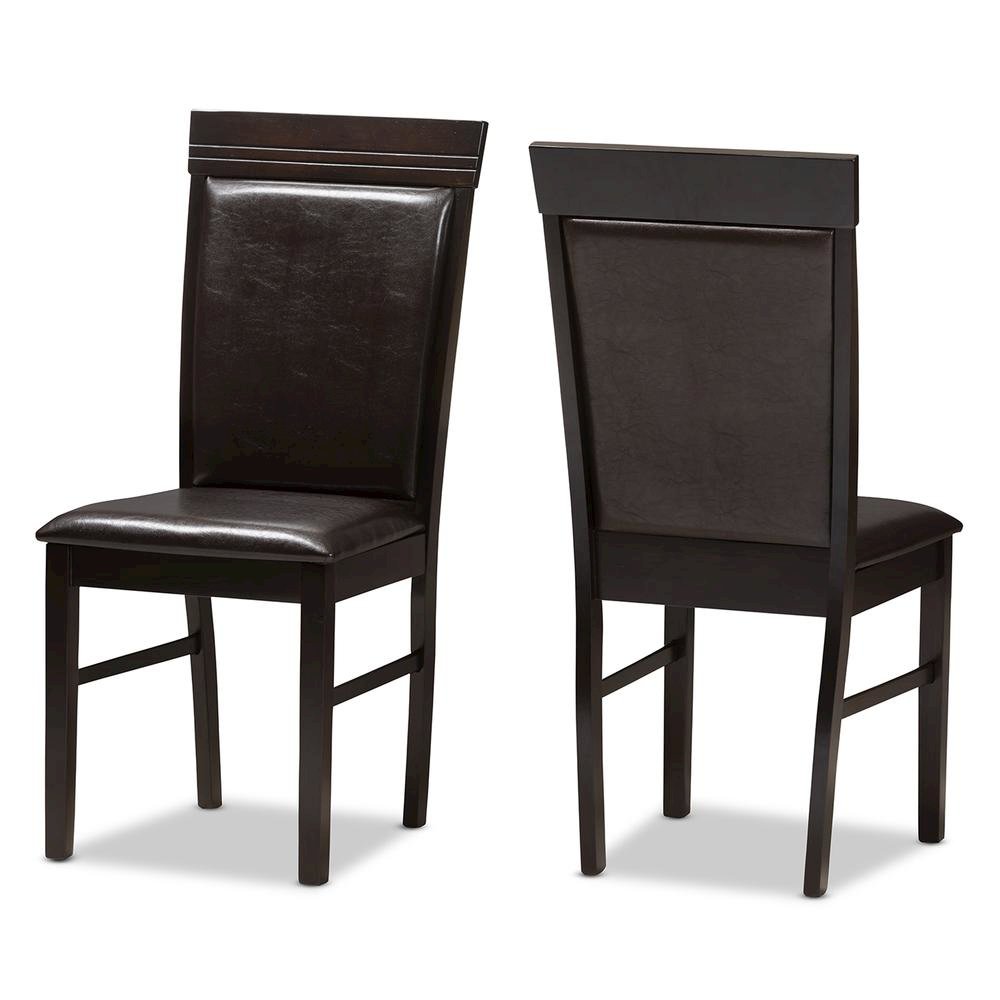 Leather Upholstered Dining Chair (Set of 2)
