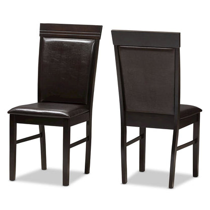 Leather Upholstered Dining Chair (Set of 2)