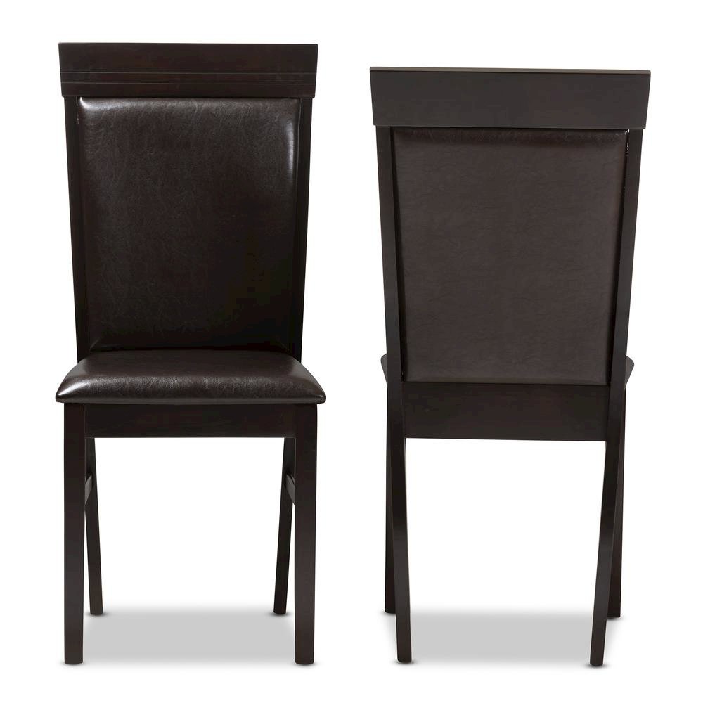 Leather Upholstered Dining Chair (Set of 2)