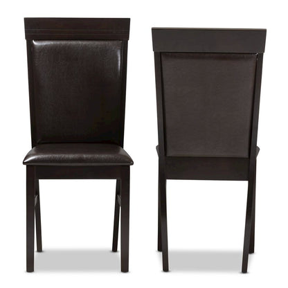 Leather Upholstered Dining Chair (Set of 2)