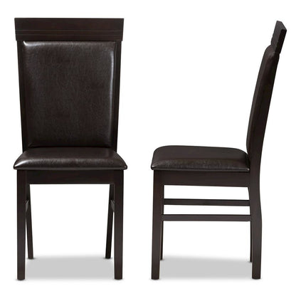 Leather Upholstered Dining Chair (Set of 2)