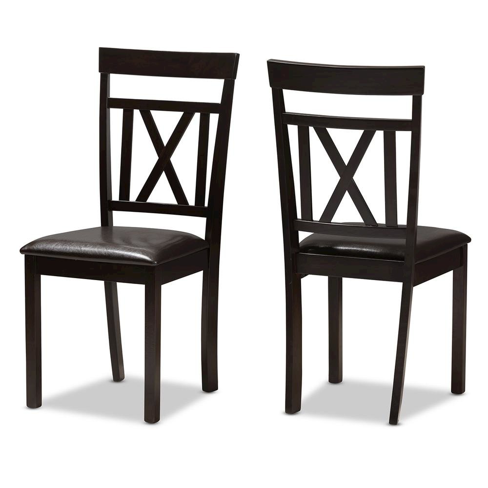 Leather Upholstered Dining Chair (Set of 2)