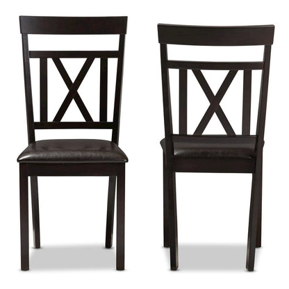 Leather Upholstered Dining Chair (Set of 2)