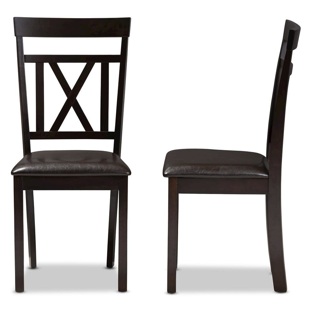 Leather Upholstered Dining Chair (Set of 2)