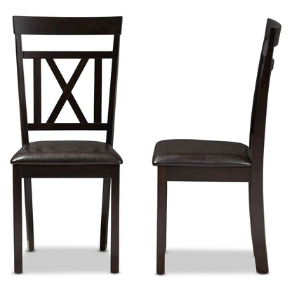 Leather Upholstered Dining Chair (Set of 2)