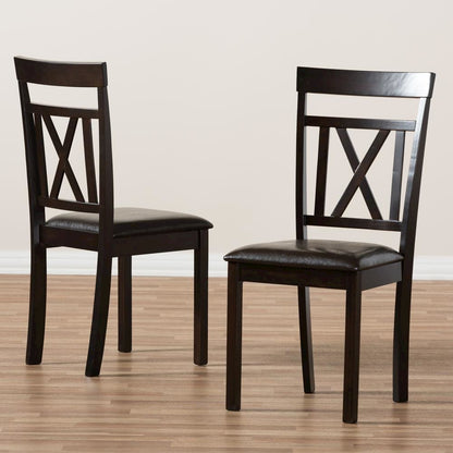 Leather Upholstered Dining Chair (Set of 2)