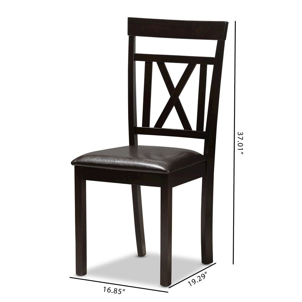 Leather Upholstered Dining Chair (Set of 2)