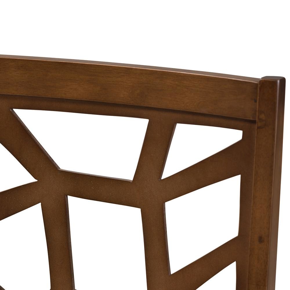 Walnut Brown Finished Dining Chair (Set of 2)