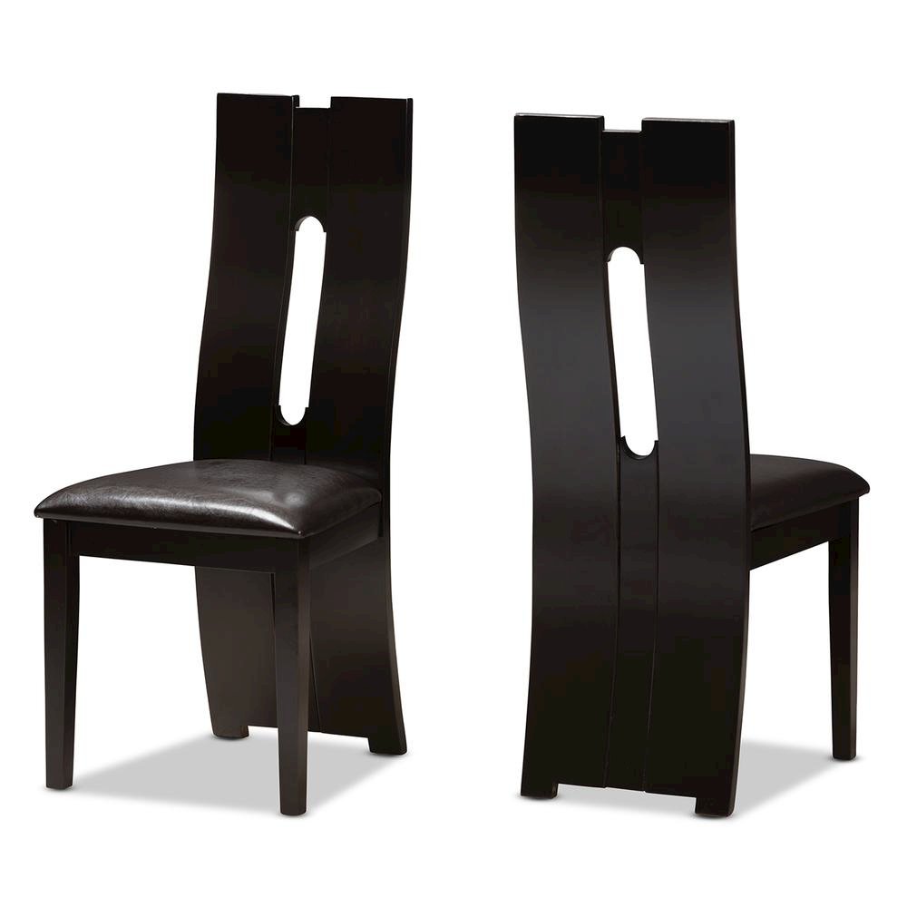 Leather Upholstered Dining Chair (Set of 2)