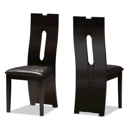 Leather Upholstered Dining Chair (Set of 2)